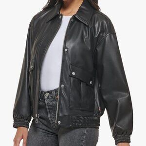 Levi's Faux Leather Dad Bomber Jacket